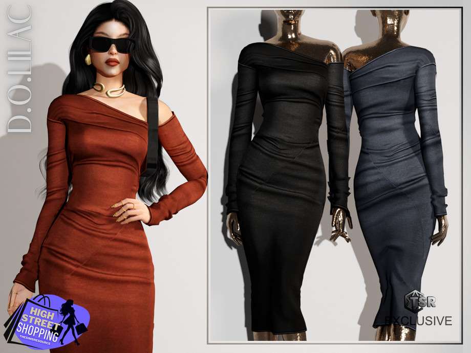 Платье DO0603 для Симс 4