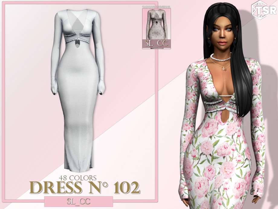 Платье SL_102 для Симс 4