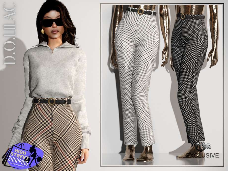 Брюки DO0607 для Симс 4