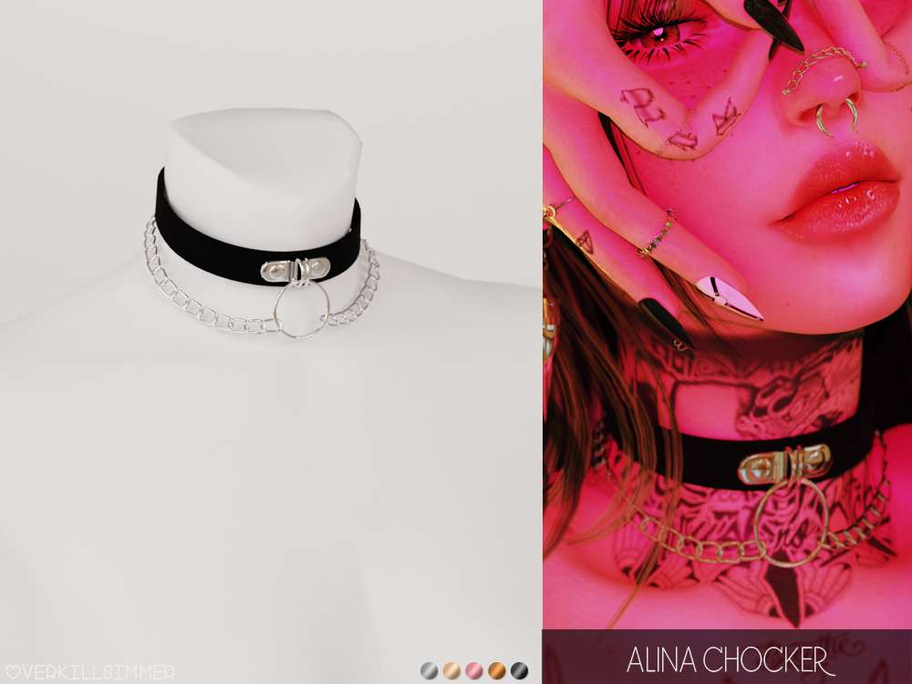 Чокер Alina для Симс 4