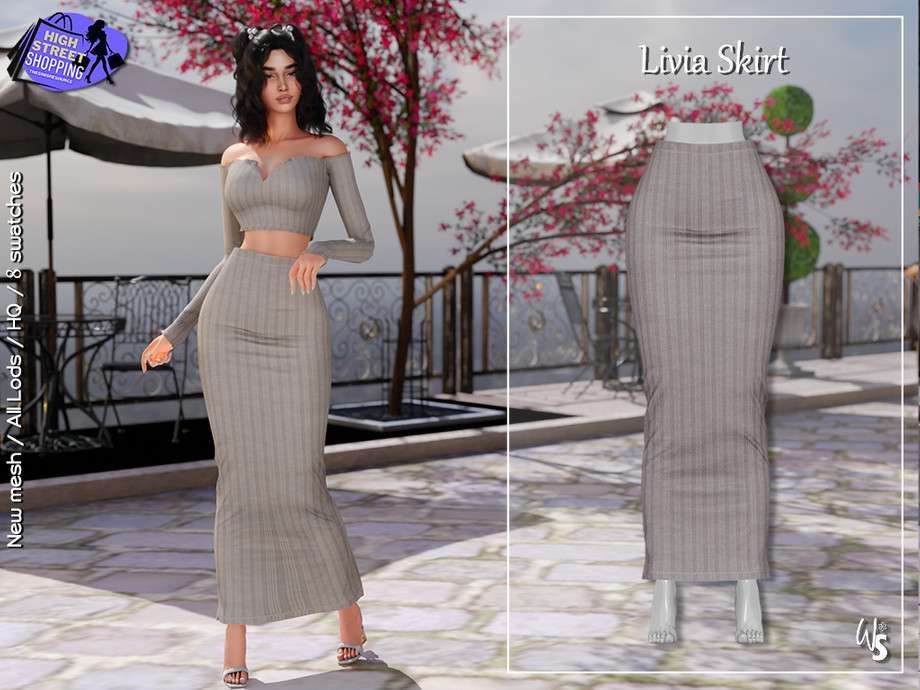 Юбка Livia для Симс 4