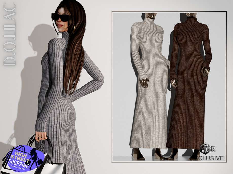 Платье DO0588 для Симс 4