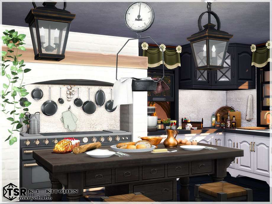 Кухня K1 для Симс 4 - фото 1
