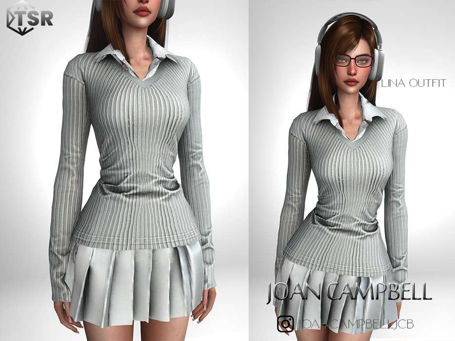 Наряд Lina для Симс 4