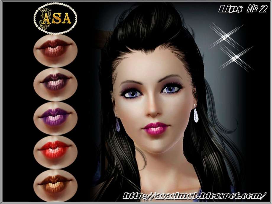 Помада ASA_Lips_2_TS3 для Симс 3