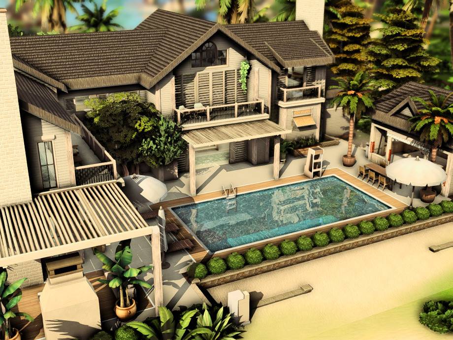 Дом Paradise Mansion для Симс 4 - фото 1