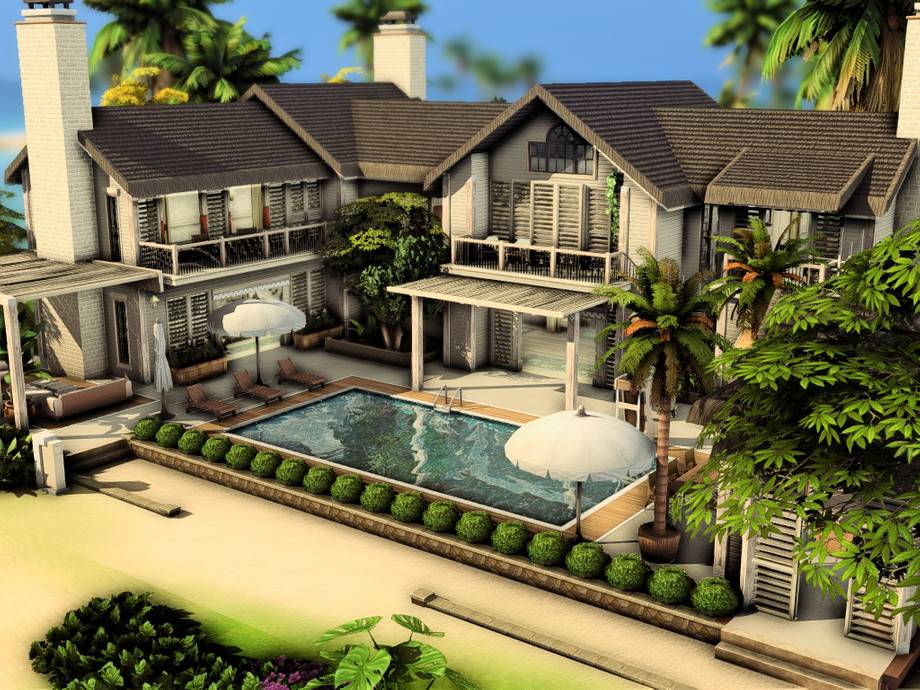 Дом Paradise Mansion для Симс 4 - фото 2