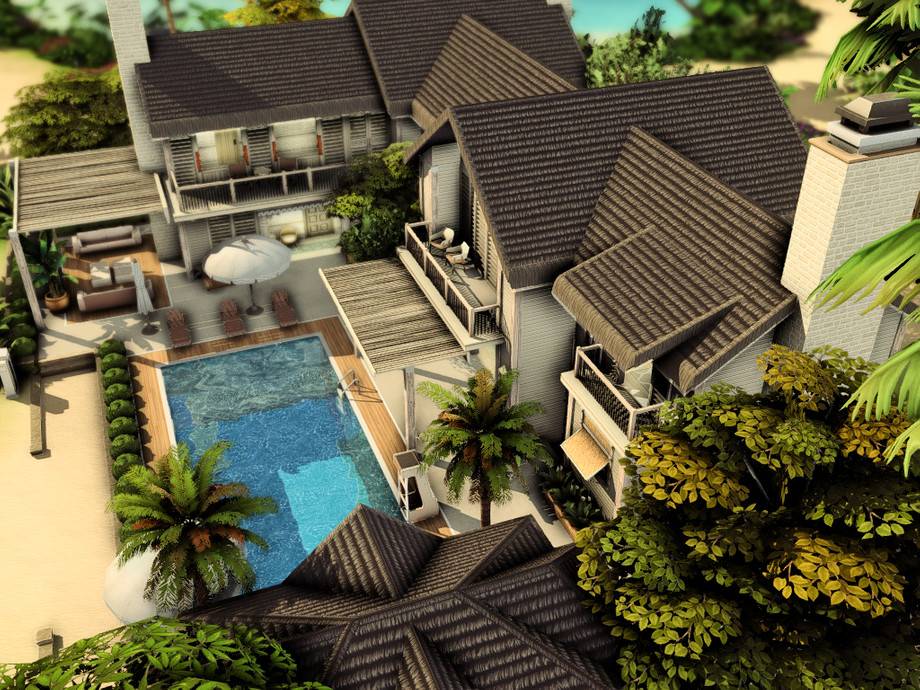 Дом Paradise Mansion для Симс 4 - фото 3