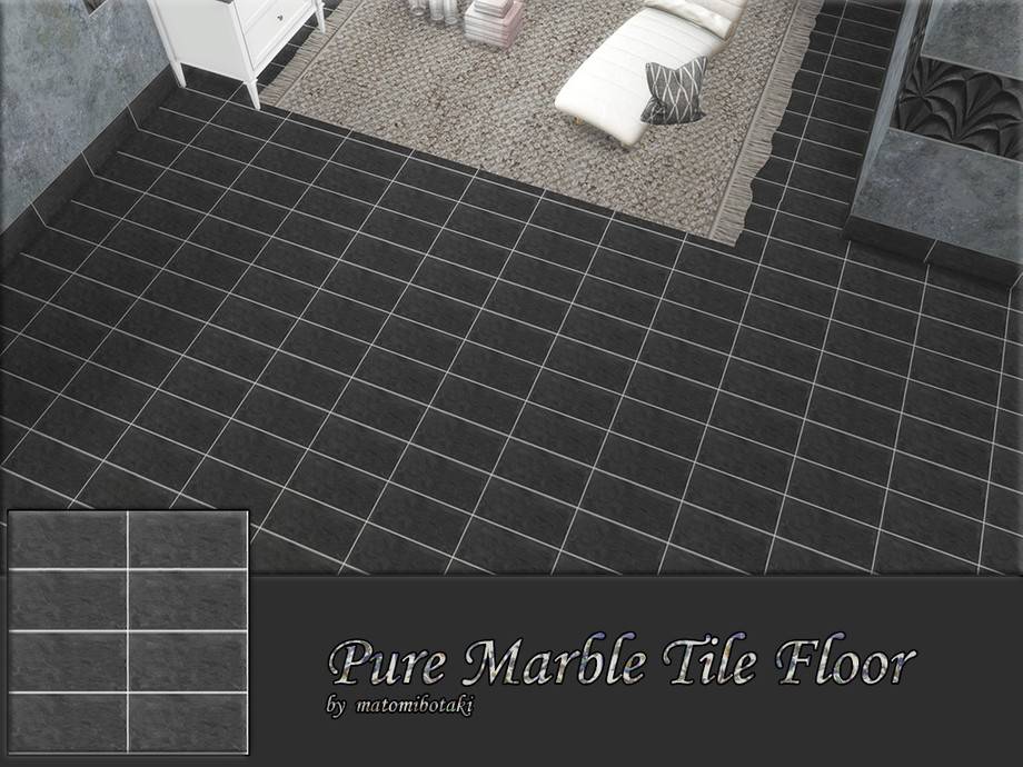 Пол Pure Marble Tile для Симс 4