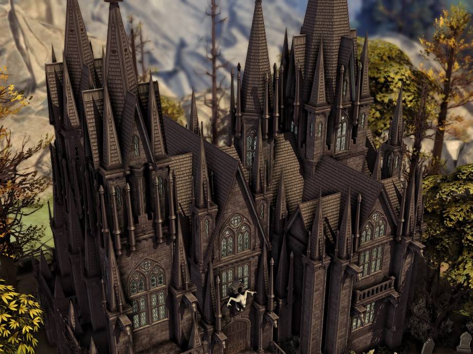 Вампирский готический замок с подземельем для Симс 4 - фото 5