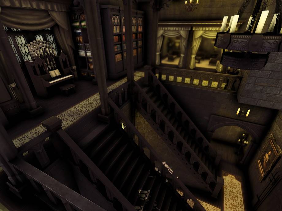 Вампирский готический замок с подземельем для Симс 4 - фото 7