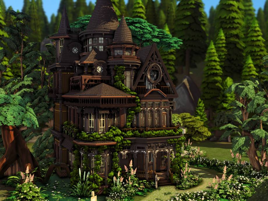 Дом Witch Victorian для Симс 4 - фото 1