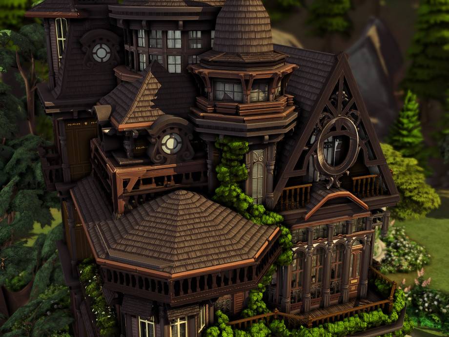 Дом Witch Victorian для Симс 4 - фото 3