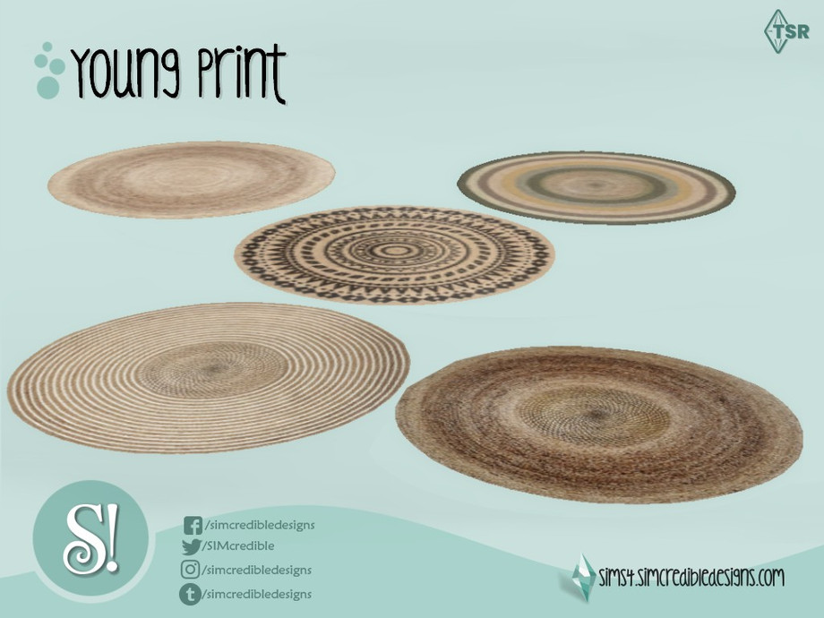 Young Print Rug Jute 1