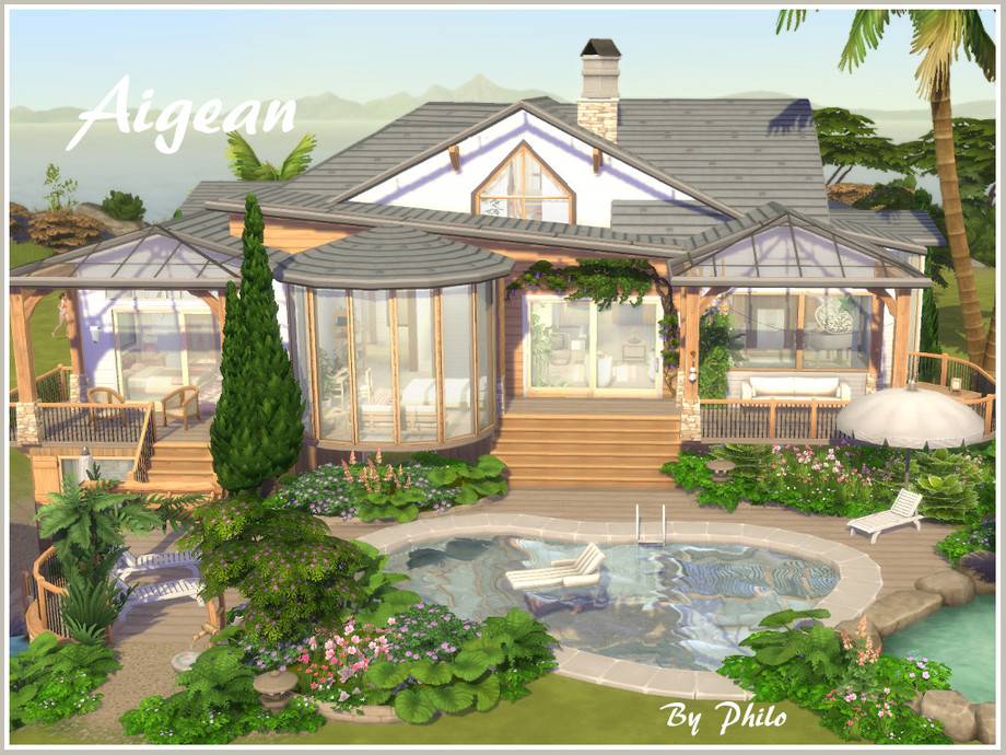 Дом Aigean для Симс 4 - фото 1