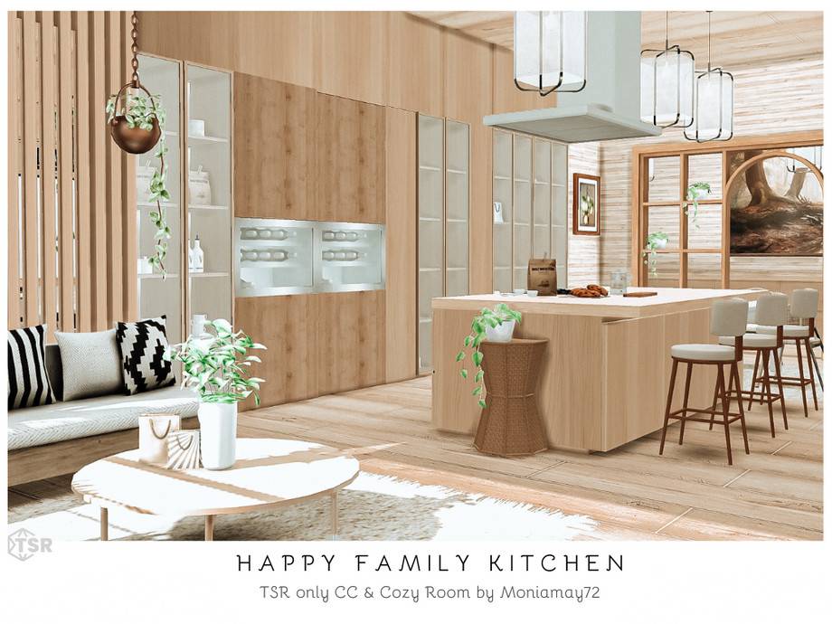 Кухня Happy Family для Симс 4 - фото 1
