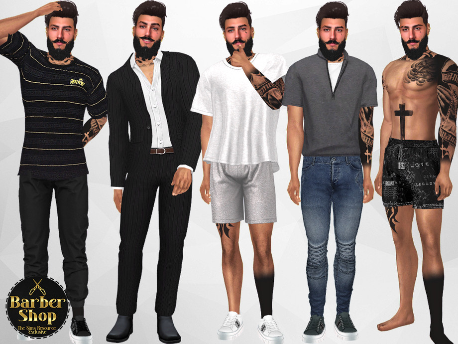 Сим Jack Barber для Симс 4 - фото 2