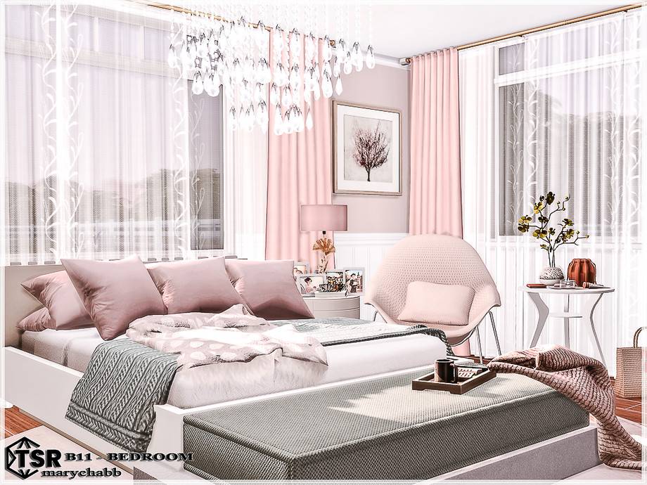 Спальня B11 для Симс 4 - фото 1