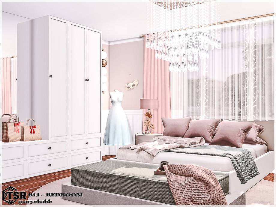 Спальня B11 для Симс 4 - фото 3