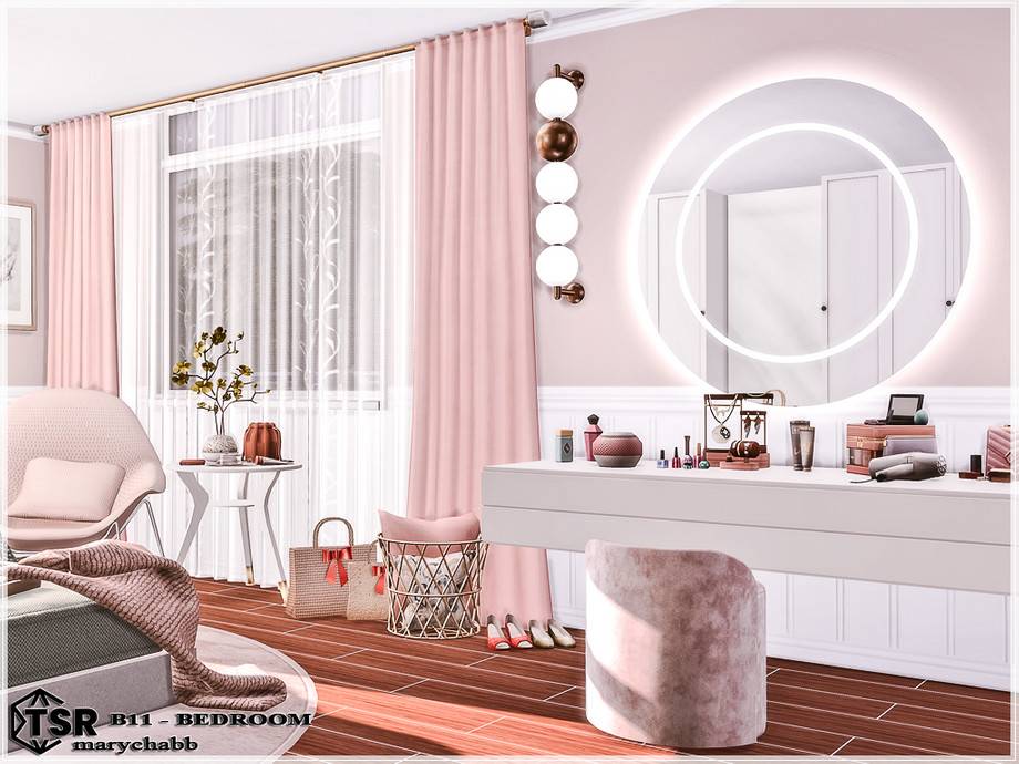 Спальня B11 для Симс 4 - фото 4