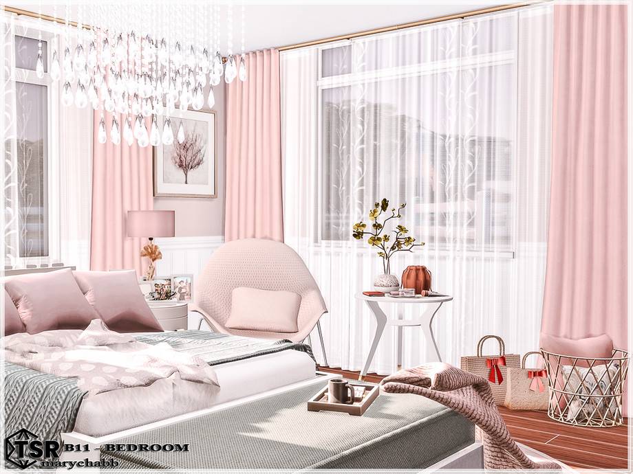 Спальня B11 для Симс 4 - фото 6