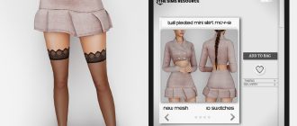 Twill Pleated Mini Skirt S443 1