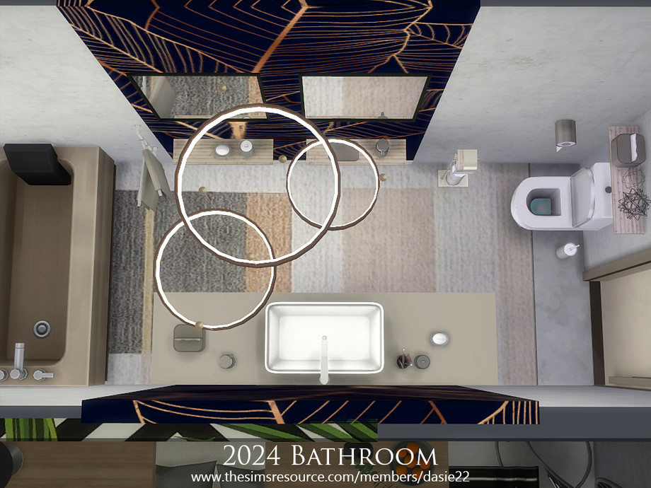 Ванная комната 2024 для Симс 4 - фото 3