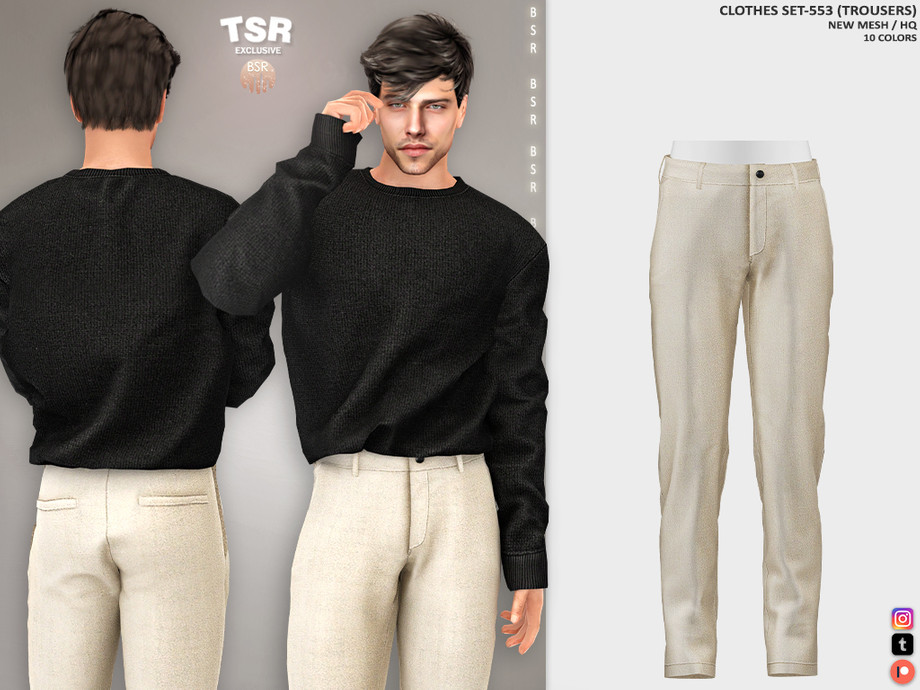 Брюки BD1427 для Симс 4