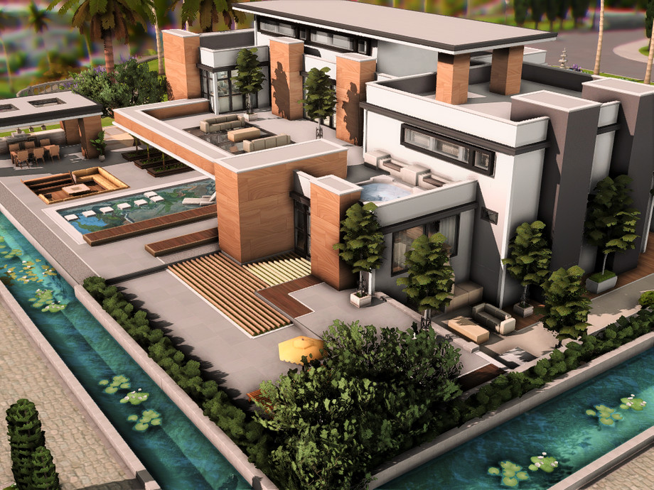 Дом Modern Mansion для Симс 4 - фото 1