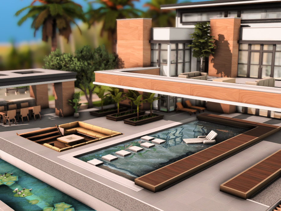 Дом Modern Mansion для Симс 4 - фото 3