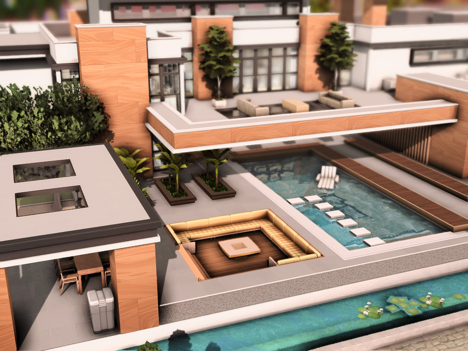 Дом Modern Mansion для Симс 4 - фото 4