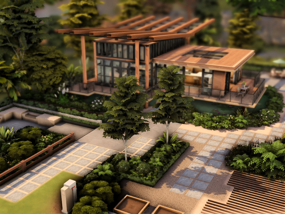 Дом Modern Small для Симс 4 - фото 2