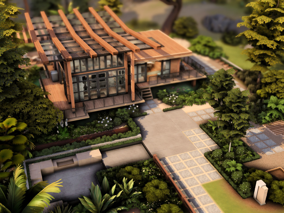 Дом Modern Small для Симс 4 - фото 3