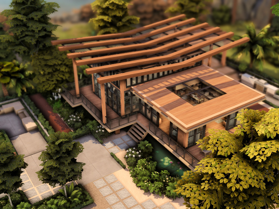 Дом Modern Small для Симс 4 - фото 5