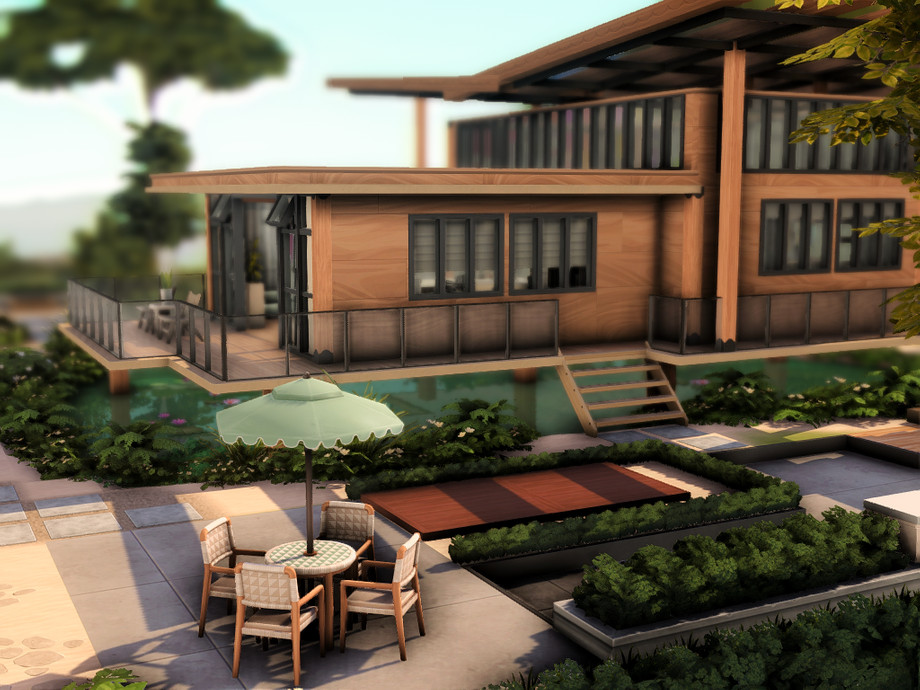 Дом Modern Small для Симс 4 - фото 7