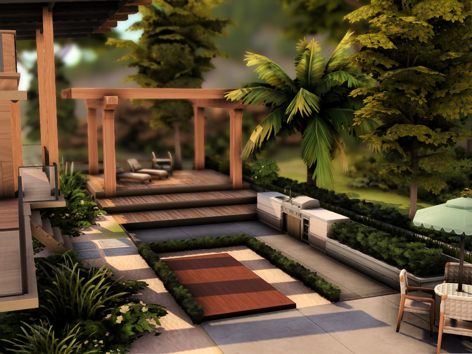 Дом Modern Small для Симс 4 - фото 8