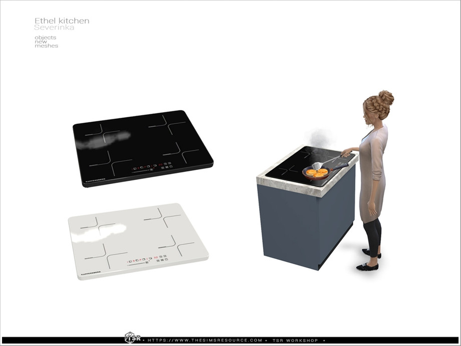 Индукционная плита Ethel для Симс 4