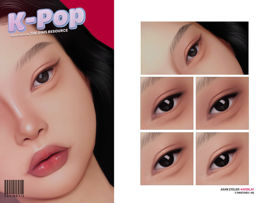 K-POP Asian Eyelids Overlay Version N1 1