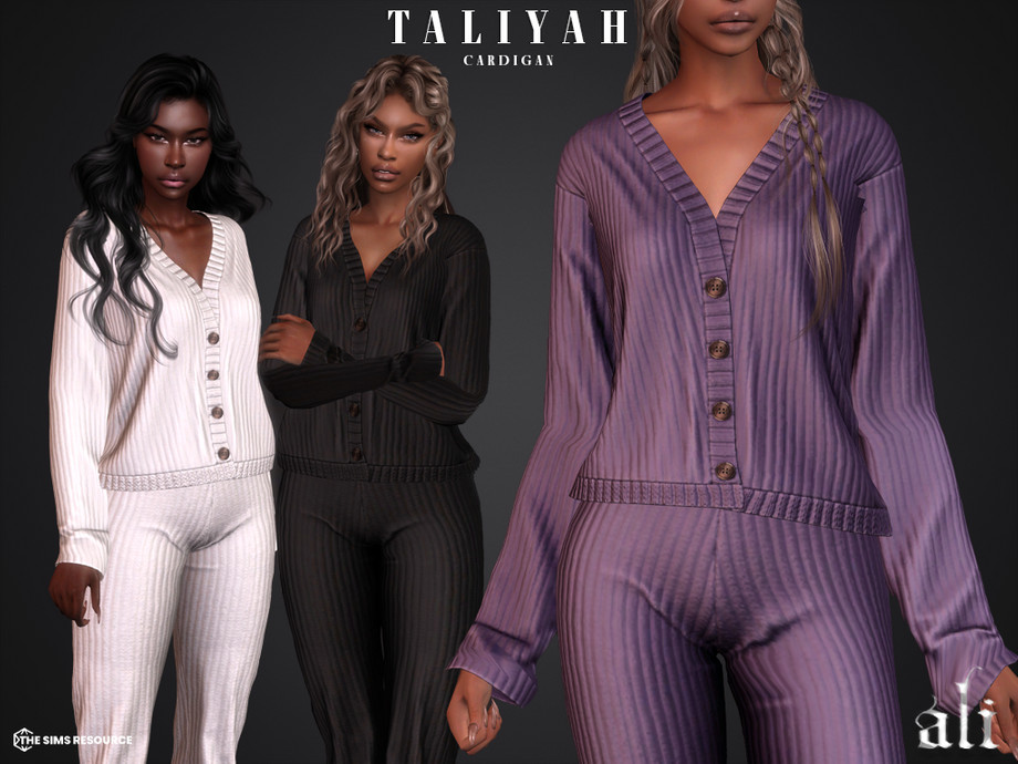 Кардиган TALIYAH для Симс 4