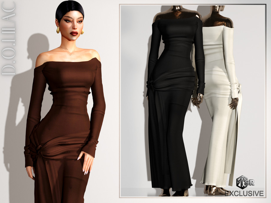 Платье DO0662 для Симс 4