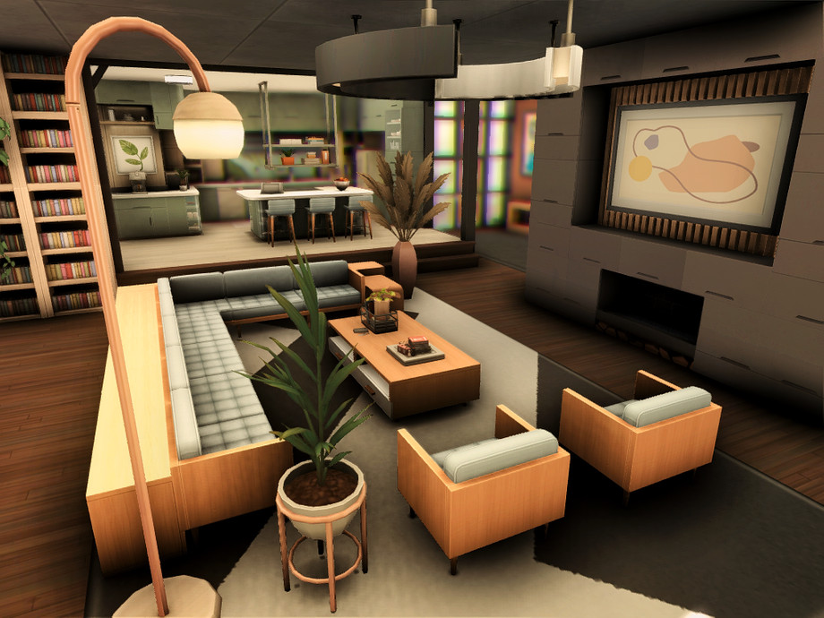 Современный семейный дом для Симс 4 - фото 9