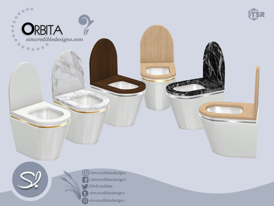 Унитаз Orbita для Симс 4