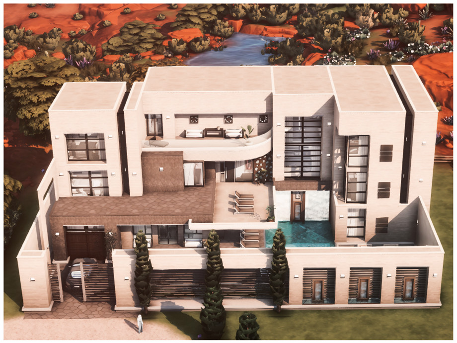 Дом MM Modern 29 для Симс 4 - фото 1