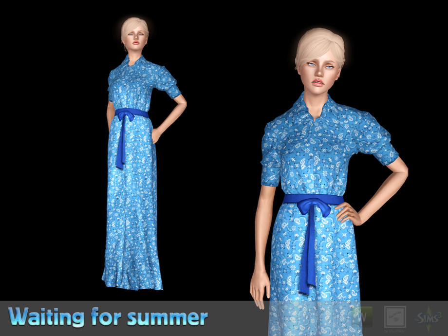 Платье Waiting for summer для Симс 3 - фото 1