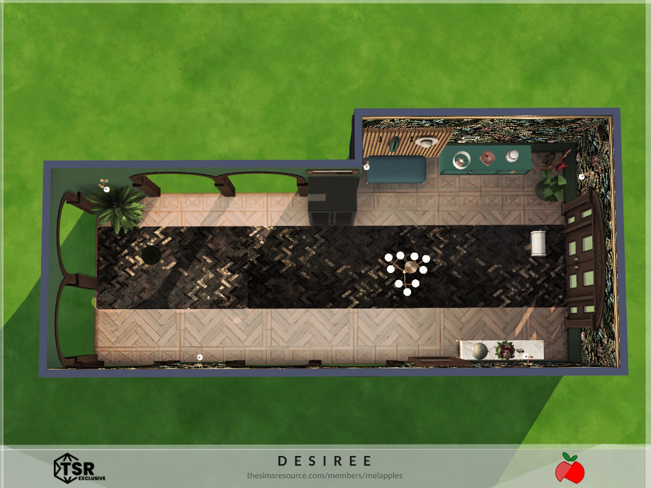Прихожая Desiree для Симс 4 - фото 4