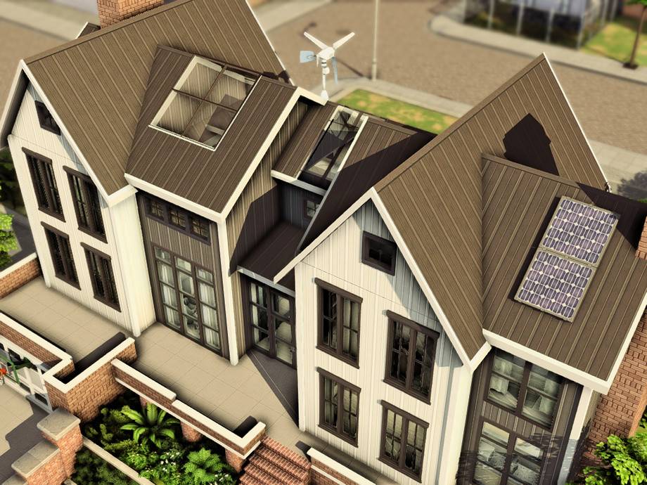 Дом Eco Family (no CC) для Симс 4 - фото 5