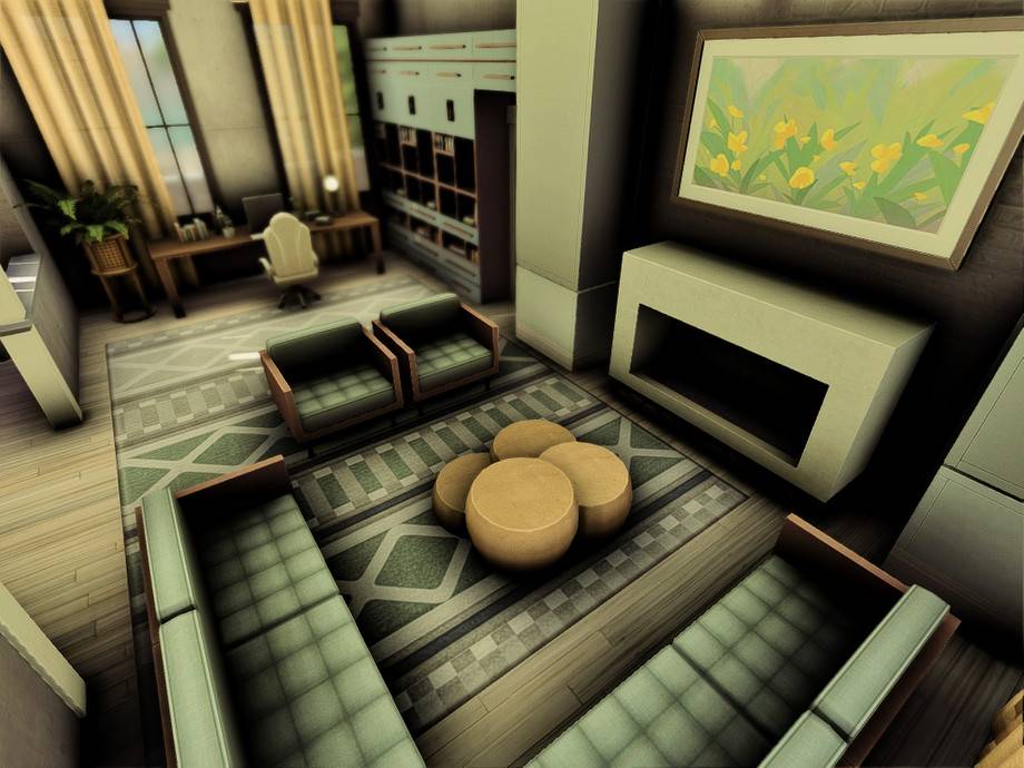 Дом Eco Family (no CC) для Симс 4 - фото 8