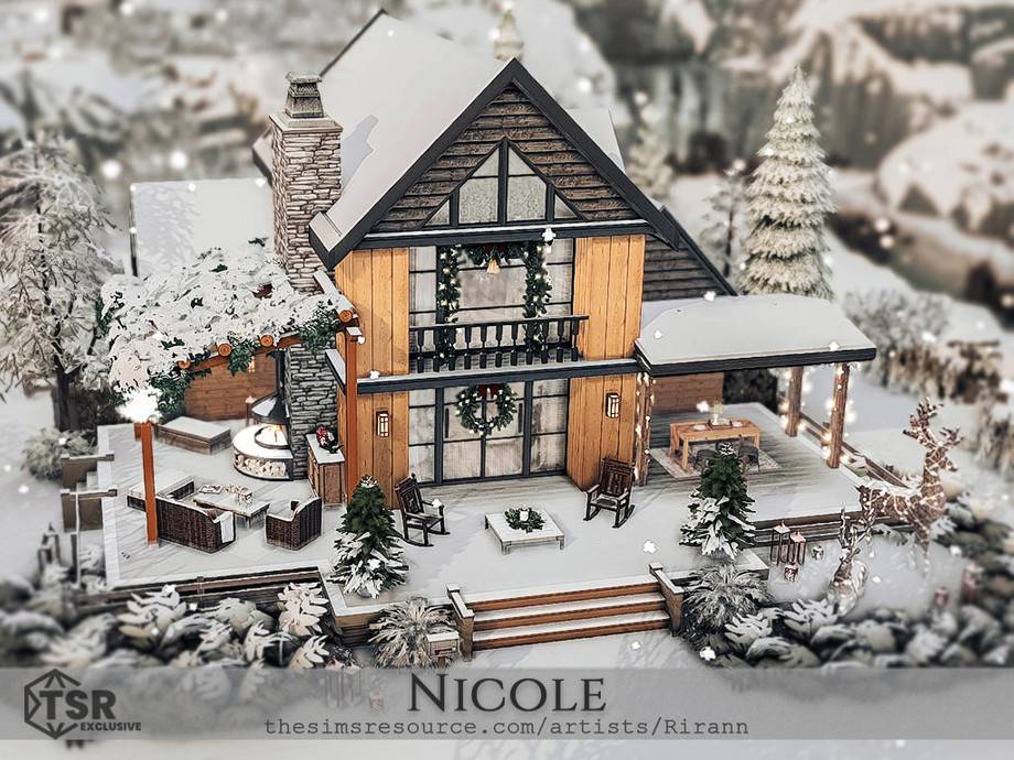 Дом Nicole (CC) для Симс 4 - фото 1