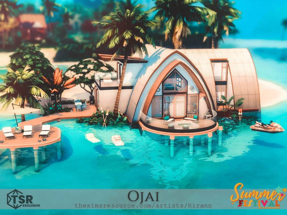 Дом Ojai (no CC) для Симс 4 - фото 3