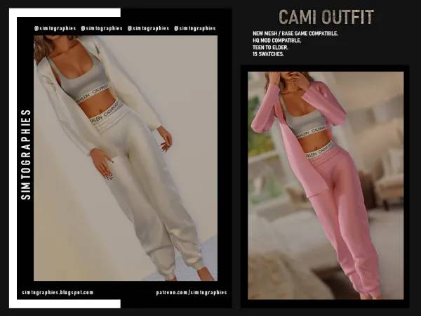 Наряд Cami для Симс 4 - фото 1